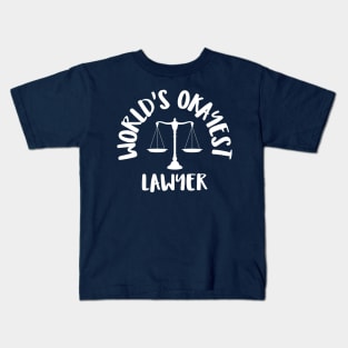 world's okayest lawyer Kids T-Shirt